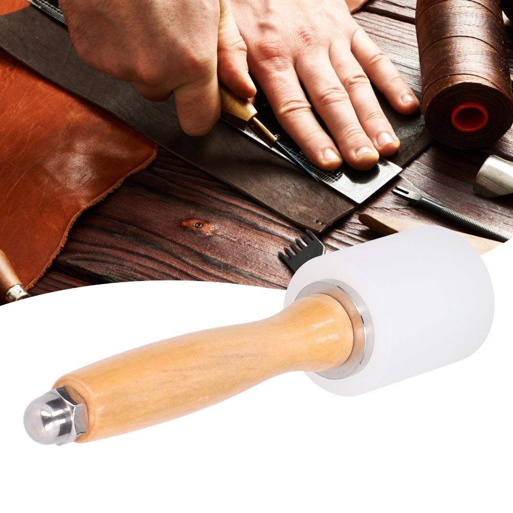 Multiple Materials Leather Carving Hammer Diamond Chisel Leather Punching Work