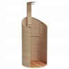 VidaXL Outdoor Shower, Garden Furniture with Rotating Handle, Pool Shower Patio Backyard, Beige Resin 368214