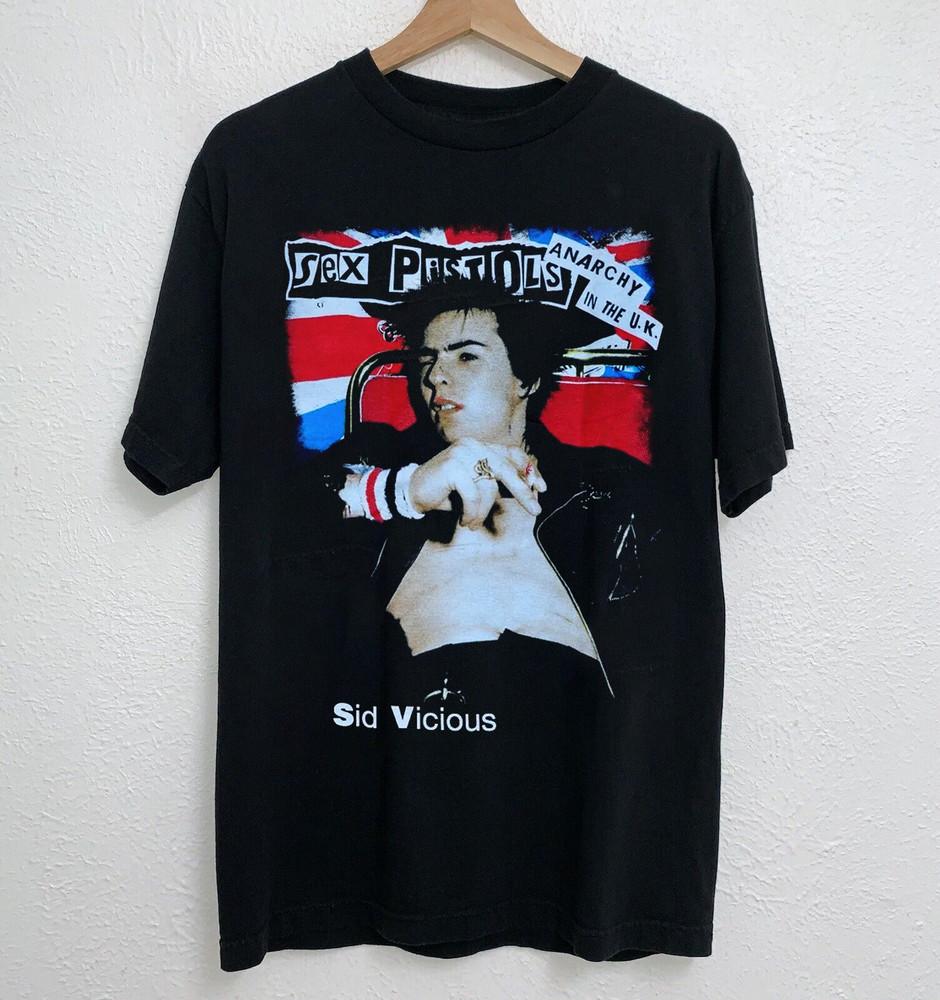 NEW SEX PISTOLS SID VICIOUS Black All Size Unisex Shirt Unisex T-Shirt S