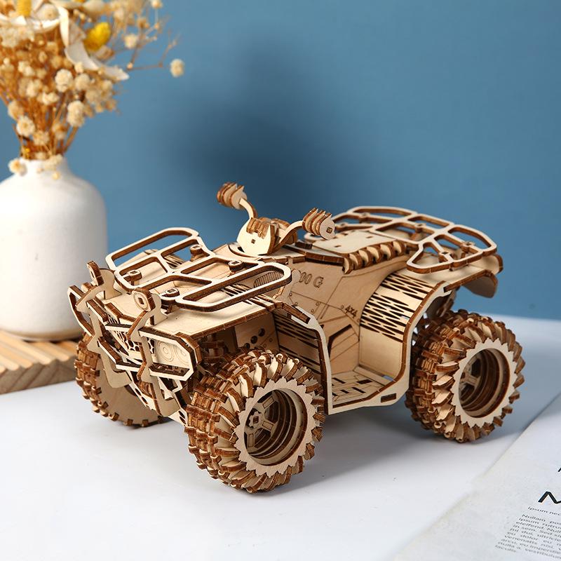 

3D Стерео Квадроцикл Детская Развивающая Головоломка и DIY Настольное Украшение