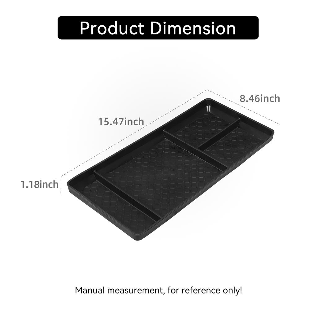 for Nissan Pathfinder 2025 2025 Car Center Console Lower Layer Storage Box Central Tray Organizer Interior Accessories Black