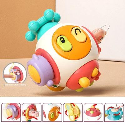 Quebra-cabeça infantil Brinquedos de educação infantil Bola de atividades multifuncionais para treinamento de bebês Montessori Bola de agarrar de mão ocupada Bola de atividades para bebês