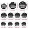 7 Stück Faser Schwarz Auto Radnabenkappen Nabenabdeckung Abzeichen Auto Haube Vorne Hinten Kofferraum Emblem Für BMW E85 E86 E89 G29 F87 G87