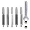 5pcs Chainsaw Sharpening Stone Chain Saw Sharpener Diamond Grinding Tool with Wrench Grinding Heads 4mm/4.8mm/5.5mm