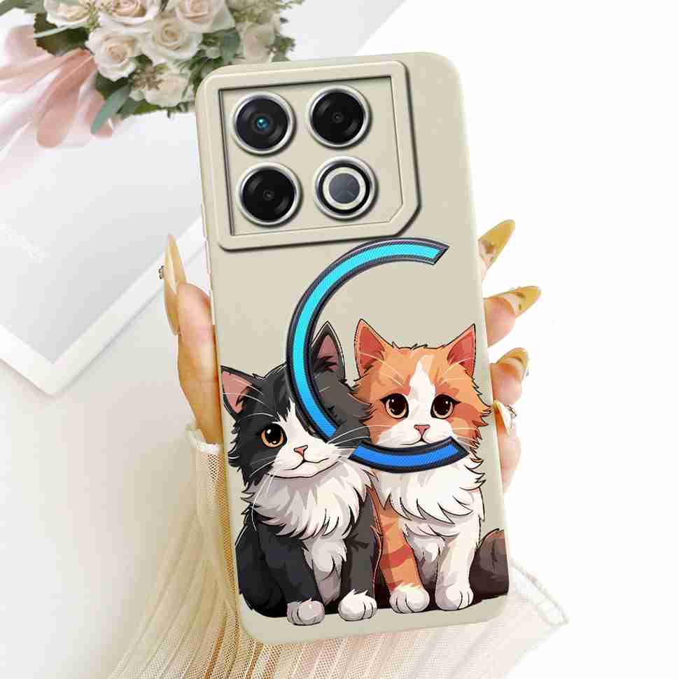 For Infinix GT 20 GT20 Pro Case Lucky Cute Cat Rabbit Cartoon Pattern Back Cover For Infinix GT 20Pro X6871 Phone Shell Coque