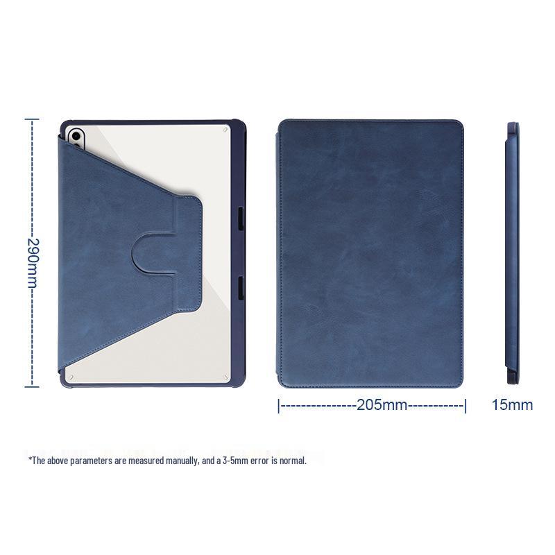 Capa Giratória de Couro para Samsung Galaxy Tab S9/S9+ - Capa Protetora Não Magnética para Tab S9+/S9FE+