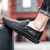 Handgenähte weiche Lederschuhe für Herren, bequeme Loafer, lässige Fahrschuhe, Mokassins, flache Schuhe für Herren