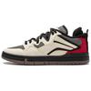 Li Ning Slip Resistant Abrasion Resistant Low Top Skateboard Shoes Women's Beige Red AECU038-3