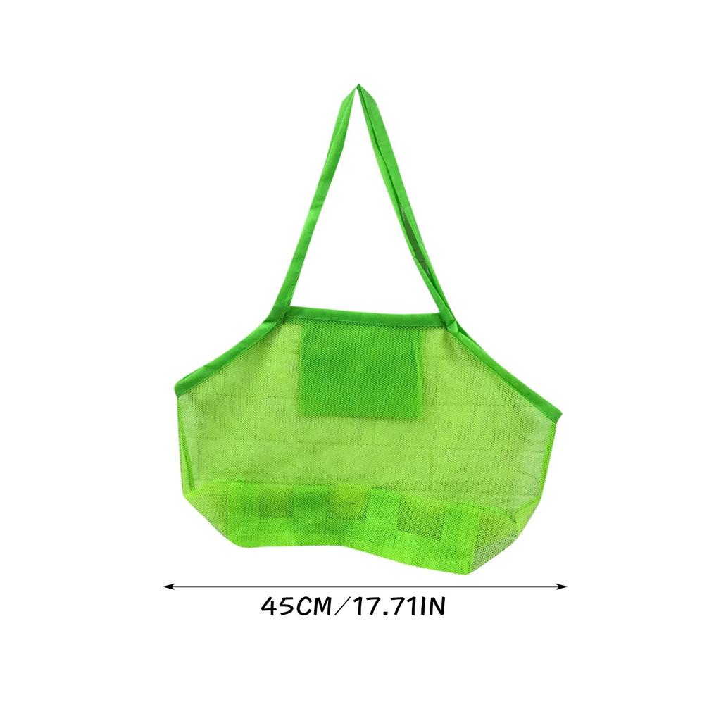 Mesh Beach Handbag Children's  Storage Bag, Suitable For Outdoor Beach Storage Bag, Foldable