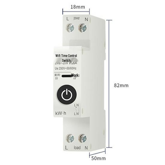 Smart WiFi Switch 20A: Mobile Remote Circuit Breaker with Xiaoai Voice Control and Wireless Timer.
