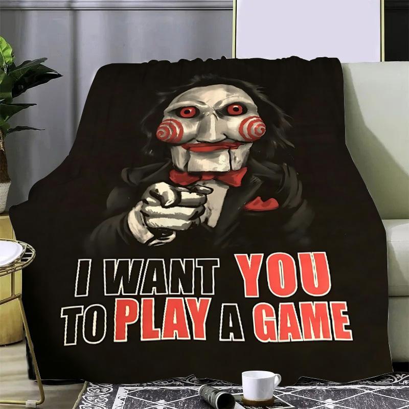 Saw X Horror Thriller Movie Printed Blanket Picnic Blankets Warm Blanket Soft and Comfortable Blanket Home Travel Birthday Gift