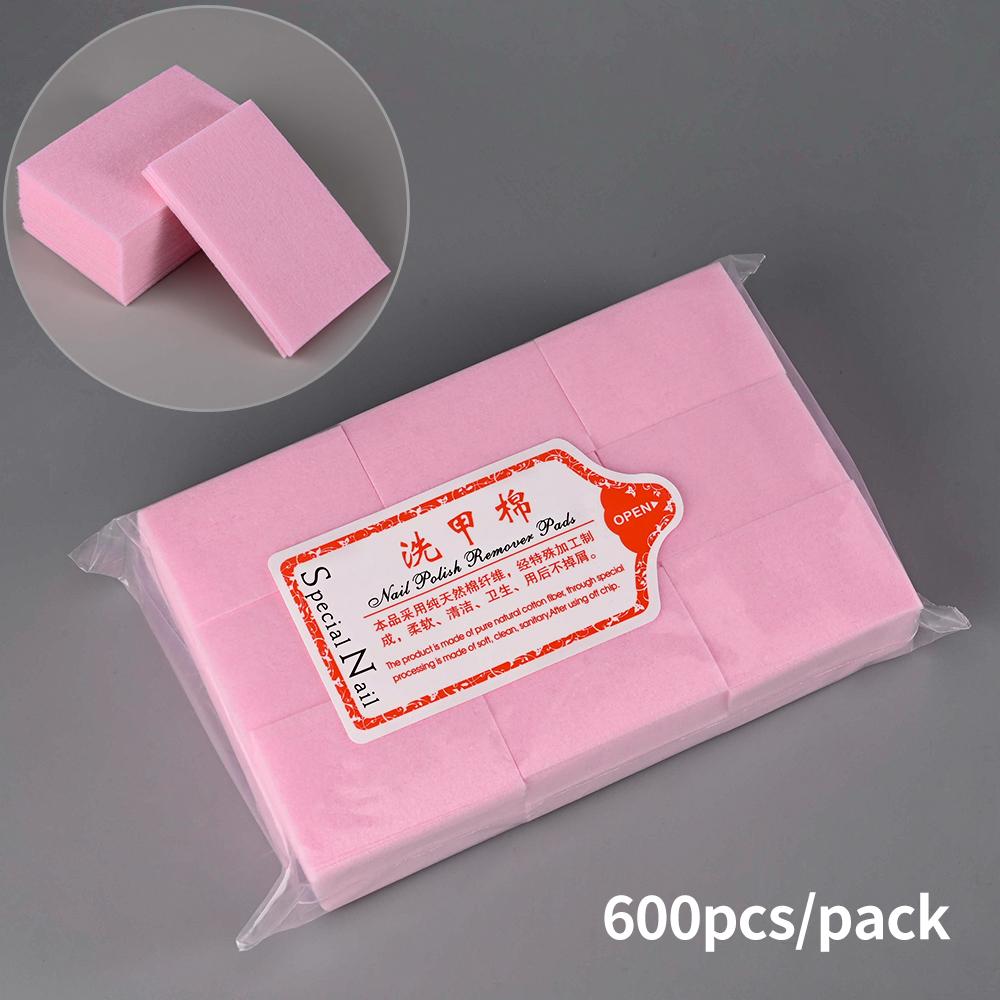 Professional Lint-Free Cotton Pads 100% Gel Clean Manicure Pads Lint-Free Wipes Cleaner Nail Cleaning Tools