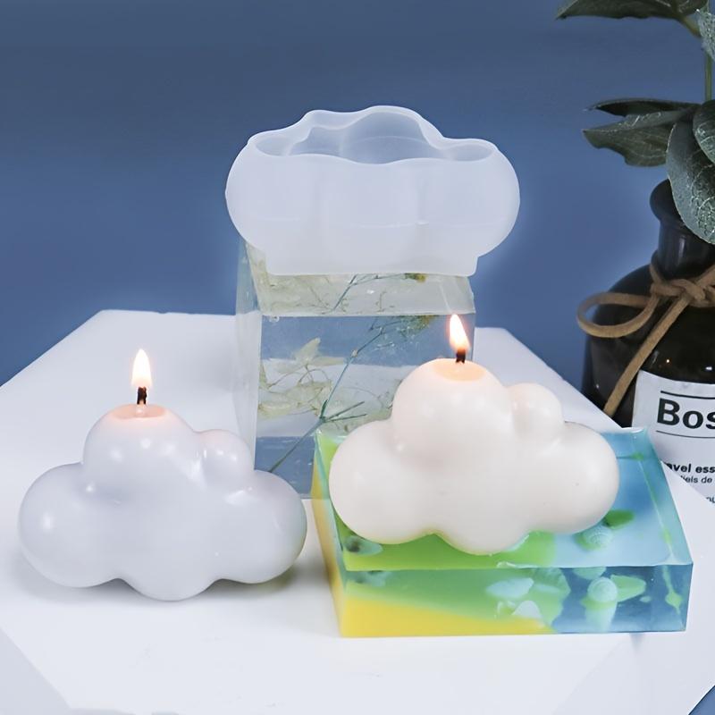 1pc 3D Cloud Shape Silicone Mold, Scented Candle Silicone Mold