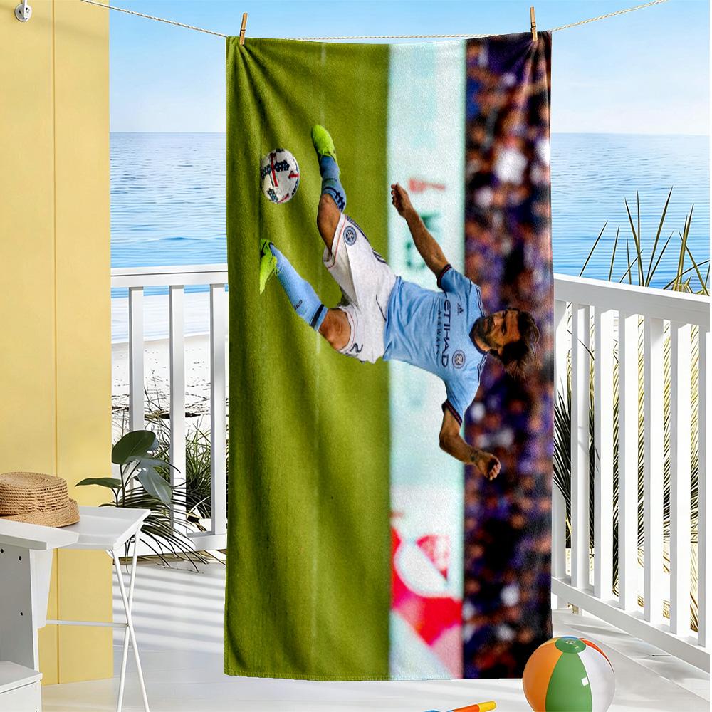 Manchester City Goalkeeper Celebration Beach Towel High Absorbency & Quick-Dry Comfortable Lightweight