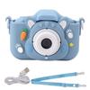 Children Camera 2in Screen AI Face Recognition Multifunctional USB Charging Automatic Kids Game Camera Blue