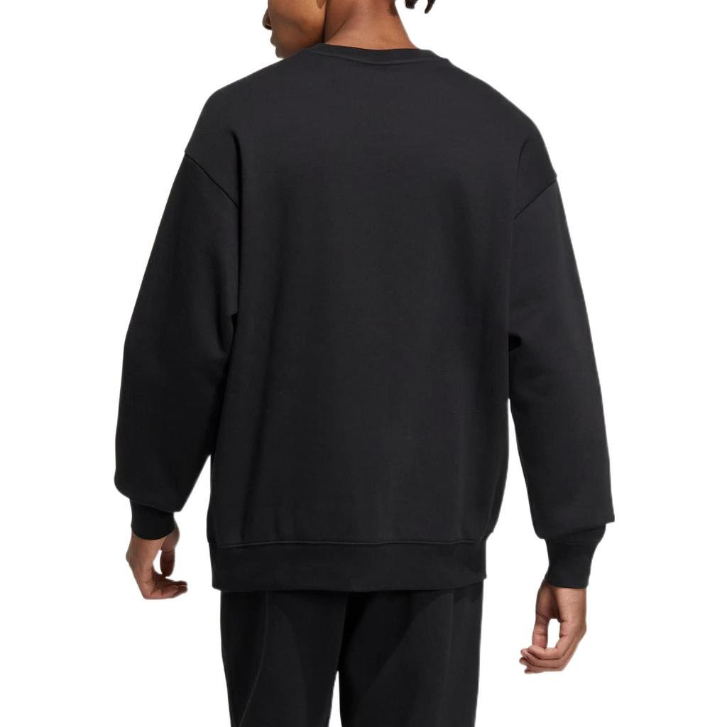 Adidas Neo Sweatshirts Unisex Black Crew Neck Moderate Regular HY9654