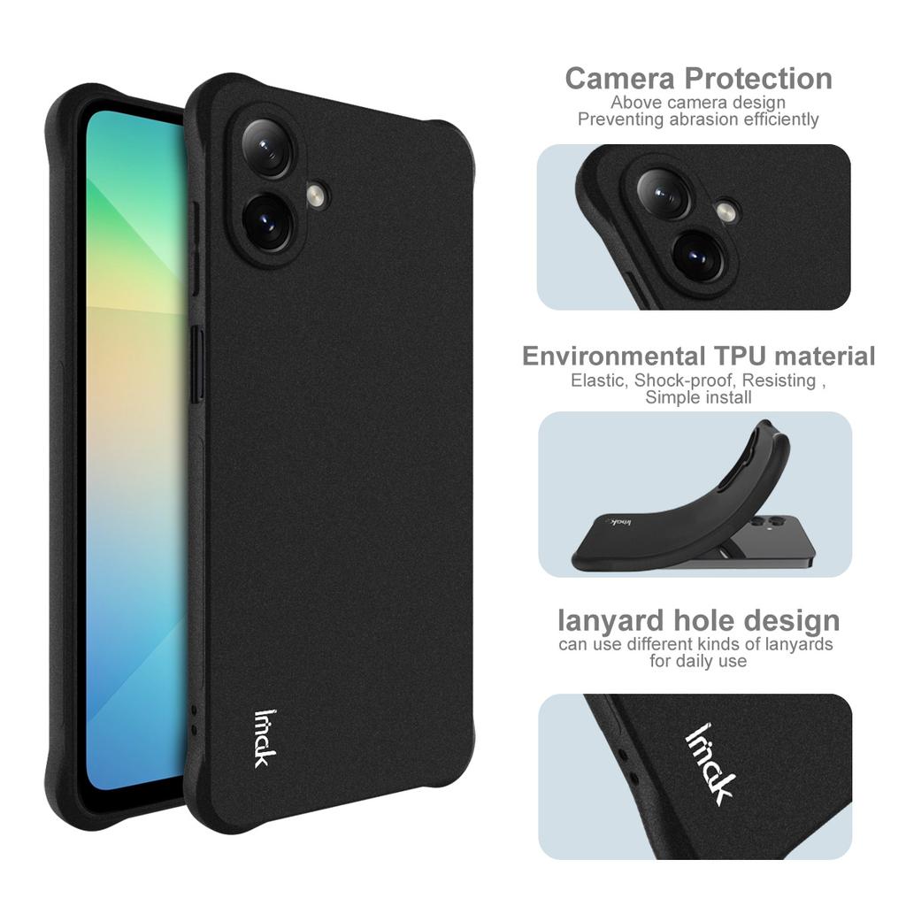 IMAK For Samsung Galaxy A07 Case TPU Phone Cover Airbag Shockproof Protection