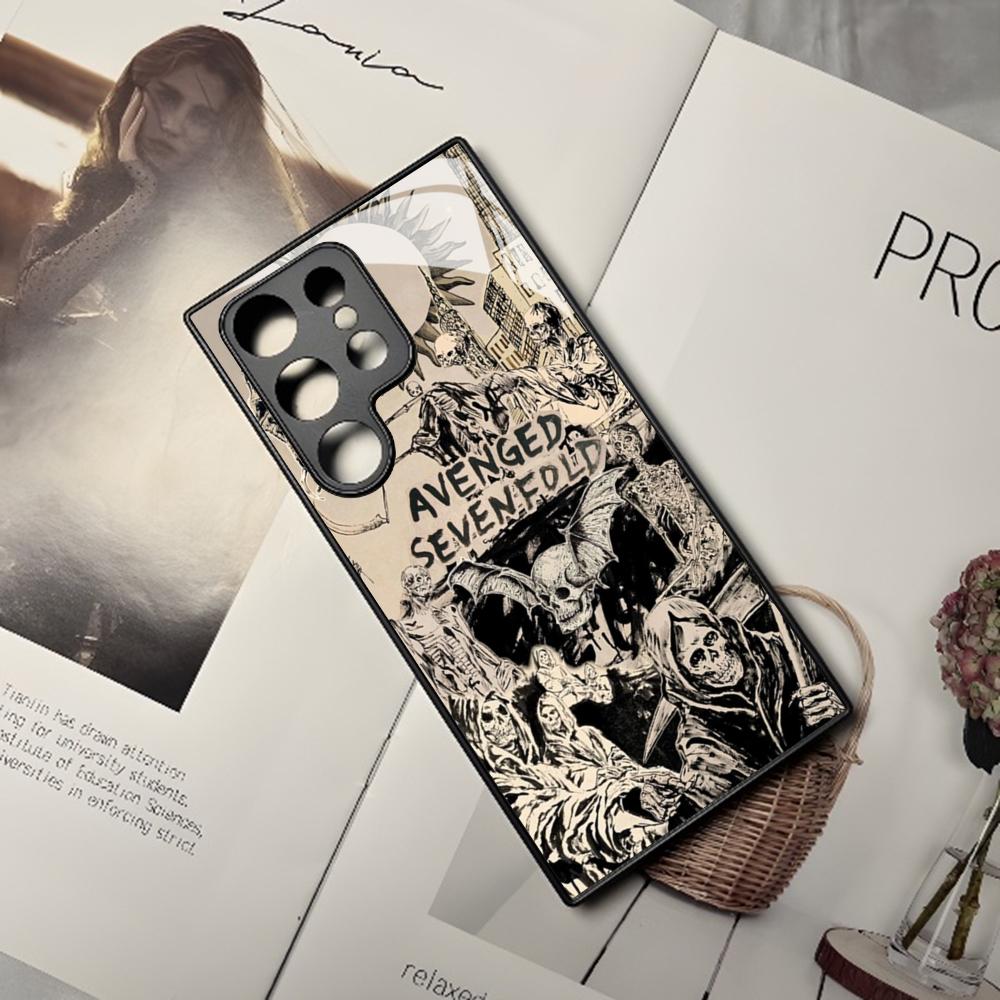 

A-Avenged Sevenfold Phone Case For Samsung Galaxy S26 S25 S24 S23 S22 S20 S21 Edge Ultra Plus Fe Colored Silver Cover Galaxy S20 Ultra