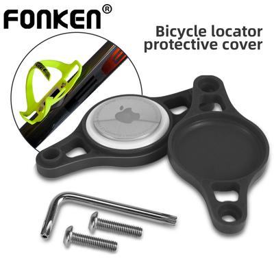 FONKEN For AirTag Bike Mount Locator Protective Cover Anti-Theft Universal Bicycle Holder Tracker Positioner Covers Cycling Accessories