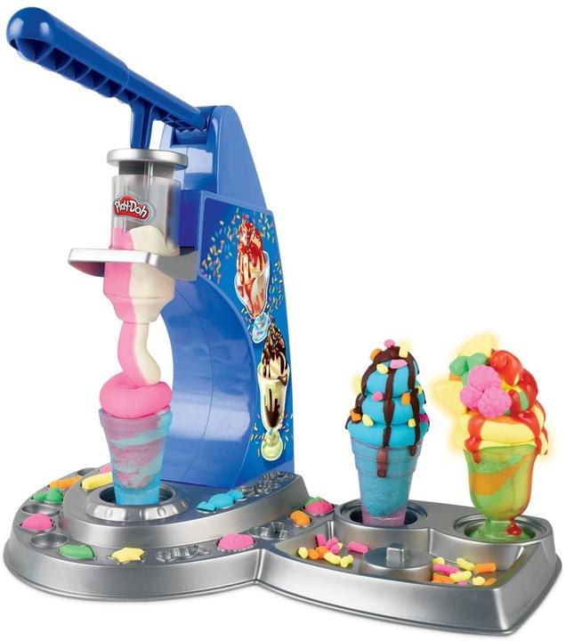 Playdoh Ciastolina Zestaw Tęczowa Lodziarnia 6 Tub