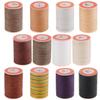 Gewachste Polyesterkordel Runde Nähgarn für Handgefertigte Ledertaschen Perlenzubehör und DIY-Projekte