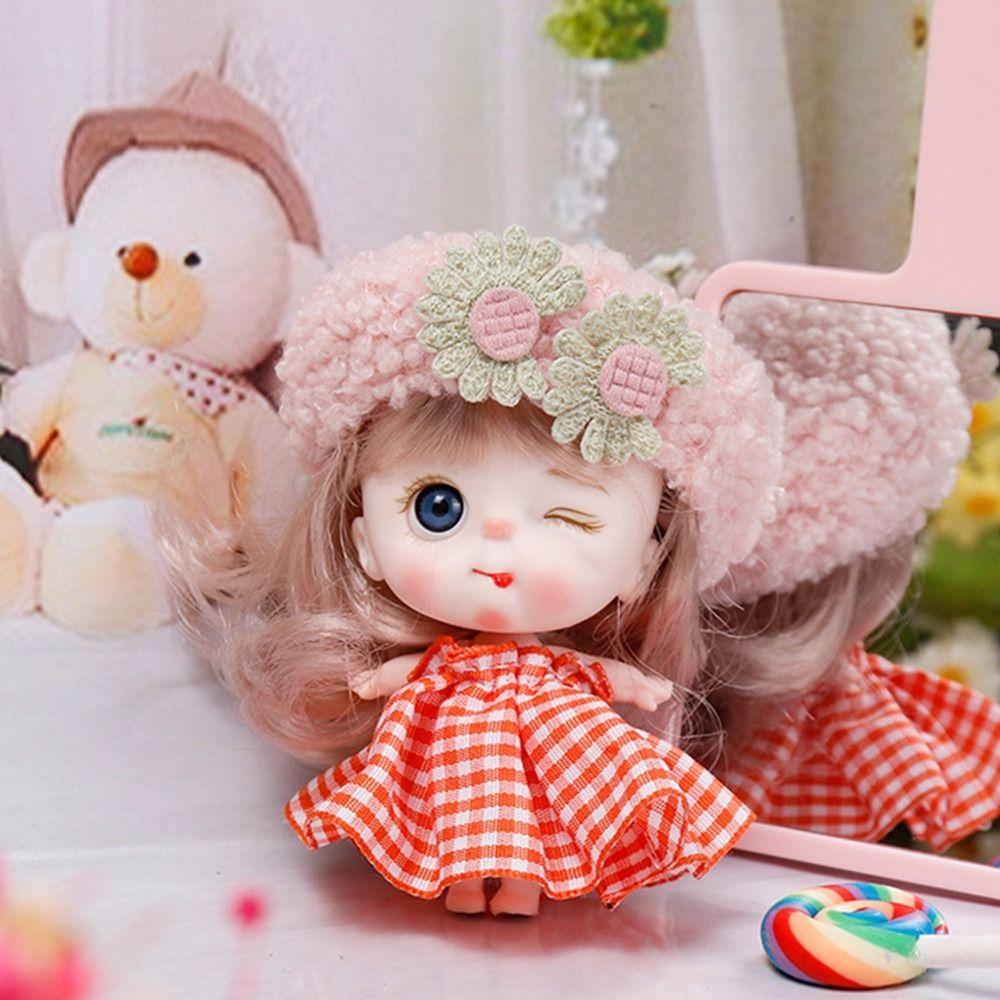 Ball Jointed BJD Dolls Figure Toys Mini Dolls Toys Gift Ob11 Dolls Clothes Outfit  for Girls