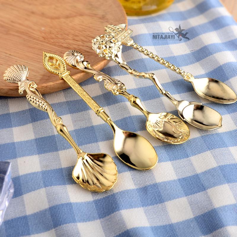 Western Cutlery 5-Piece Colored Coffee & Dessert Spoon Set