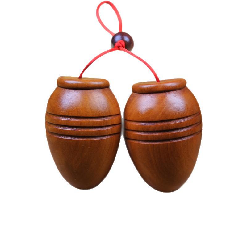 Donnerschlag-Yin-Yang-Orakelbecher aus Jujube-Holz – Handgeschnitzt mit heiligem Trigramm und Kuhhorn