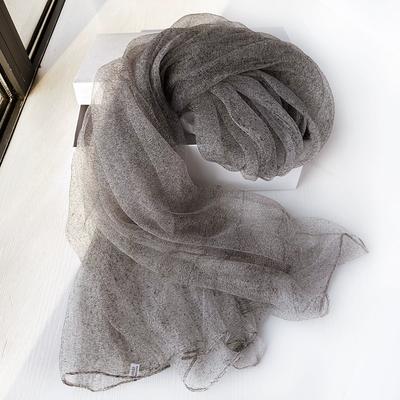 צעיף משי 10% לנשים, צבעים מתחלפים, צעיף שמש, צעיף רב-שימושי, דק, תחושה יוקרתית, צעיף גזה רטרו לנשים