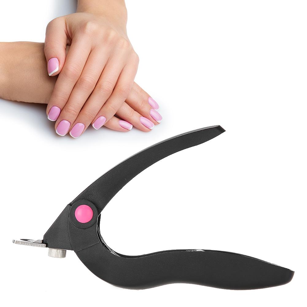 Professional U Shape Nail Art Clipper Scissors Manicure False Nail Tip Cutter