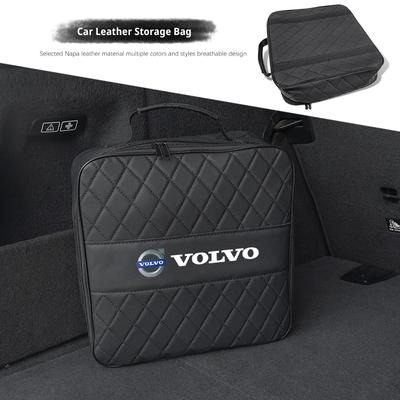 Car Boot Storage Handbag High-capacity Leather Tools Bag For XC90 V90 V60 XC60 V40 EC40 EX40 S80 S60 S90 C40 XC40 V70 XC70