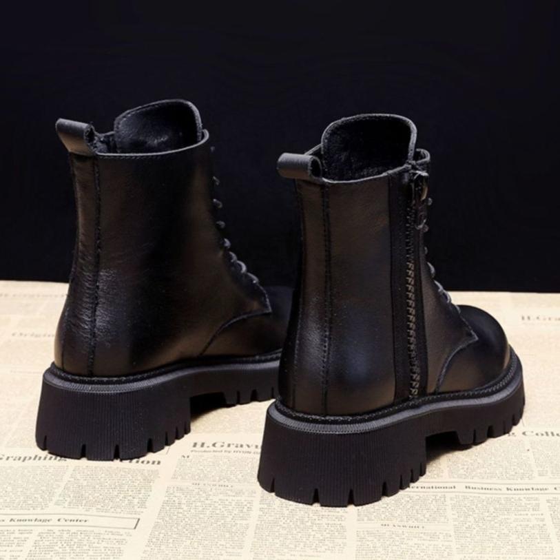 Fashion Booties Autumn Winter Bright Upper Woman Short Shoes Punk Style Leather Round Toe New Rock High Quality Pu Ankle Boots for Women