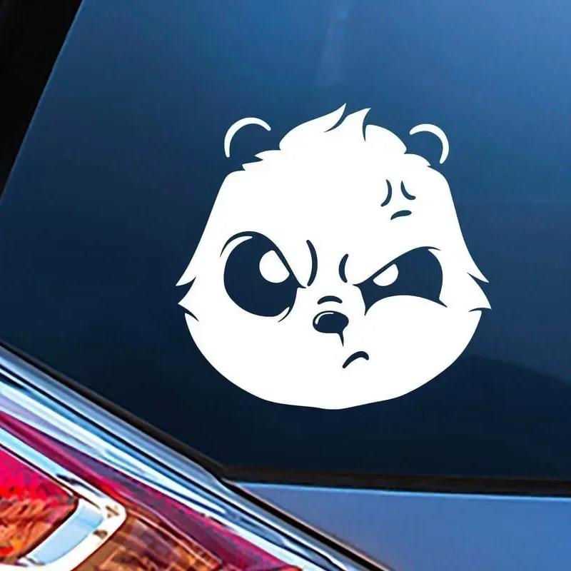 13x1m Angry Cute Panda Car Sticker Auto Body Bumper Windows Motorcycle Laptop Walls Vinyl Film Decal Car Tuning Accessories