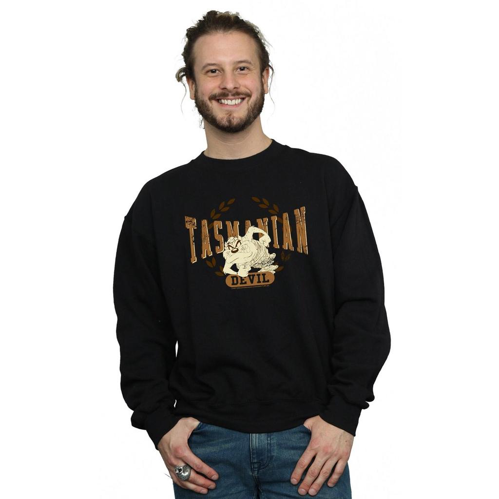 Looney Tunes Mens Tasmanian Devil Varsity Sweatshirt