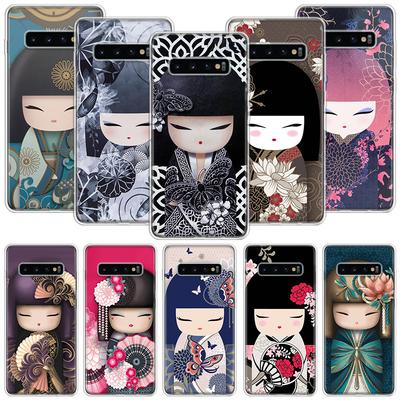 Coque de téléphone Kokeshi Fille Kimono Pour Samsung Galaxy S26 S25 Edge S24 S23 FE S22 Ultra S21 Plus S20 + Fundas Cover Coque Galax