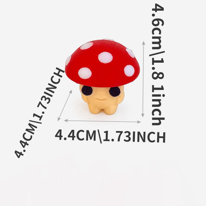 

Mini 3D Printed Mushroom Turtle Clicker Keycap Press Decompressor Fingertip Stress Relief Venting Toys Fun Creative Toys