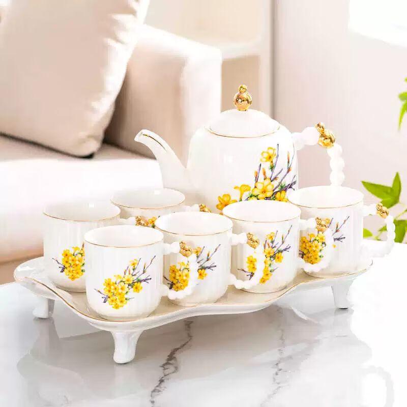 Japanese Style Light Luxury Ceramic Tea & Water Set