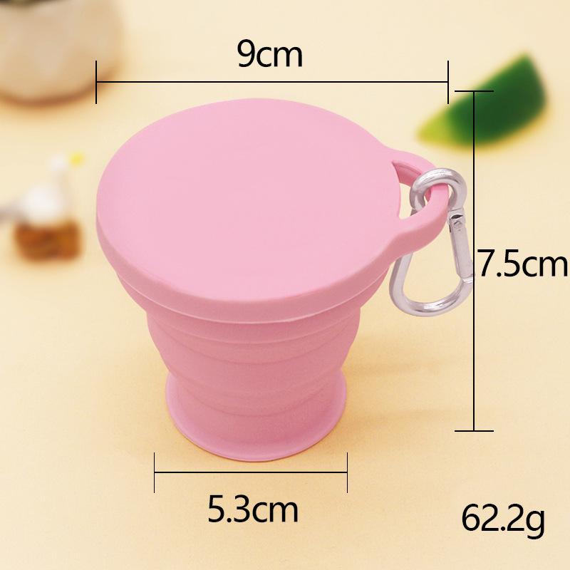 Silicone Cat Paw Portable 180ml Folding Water Cup - Travel-Friendly Retractable Design