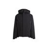 Striped Hooded Fitted Zip-Up Jacket Long Sleeve Black Kids Kids Jackets IB3976
