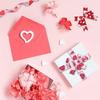 5 Yards Red Love Printed Ribbon Polyester Gift Packaging Ribbon  Party Decoration
