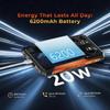HOTWAV Smartphone Robusto Cyber 18, Android 16, Pantalla secundaria, 20 GB de RAM + 256 GB de ROM, 6200 mAh 20 W, Cámara 64 MP, NFC/OTG/Doble SIM/IP68 e IP69K