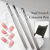 1PCS French Plaid Nail Art Brushes Line Grid Pattern Drawing Pen For DIY UV Gel Extension Painting Supplies