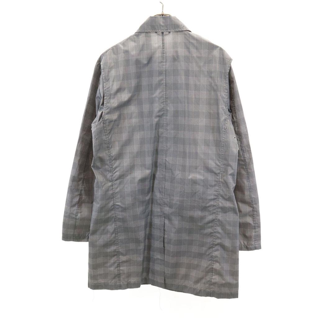 unused COMME CA ISM Grand Check coat L Black series Neck belt Men's Used
