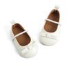 Sapatos de Bebê Princesa Cor Sólida Com Decoração de Laço Para Menina Pequena Moda