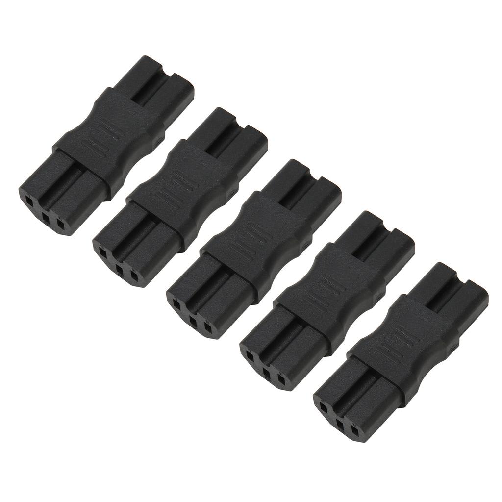 5Pcs Copper Contact PVC Shell IEC320 C15 to C15 Power Adapter for Printers Computer Electric Car 10A 250V 2.5A 250V