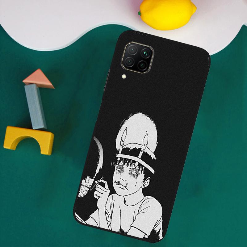 Horror Manga Style For Huawei Nova 8i 3i 7i 11i 12i 9 10 SE Y73 Y90 Y70 Y72 Y61 Y91 P30 P40 Lite P60 Pro Case