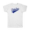 Gift T-Shirt : Tokelau Flag Varsity Script Baseball Beisbol Country Pride