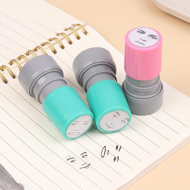 Personagens de Desenho Animado Divertidos Expressões Selo Positivo Tipo Prensa Carimbos de Planejador Kpop Anime Ação Carimbo de Tinta Presente para Fãs