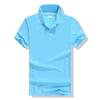 Custom Print Polo Shirt Short Sleeve Cotton Blend T-Shirt Men Women Casual Work Uniform