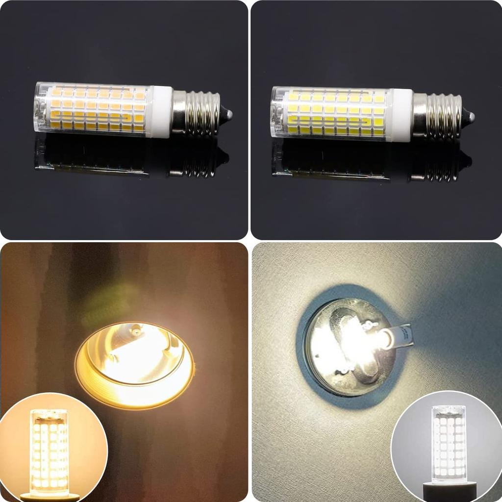HXWY 7W E17 LED Bulb, E17 Base, 100V, 730LM, Dimmable, Equivalent To 70W Halogen Lamp, Energy Saving, High Brightness, Wide Beam Angle, Warm White